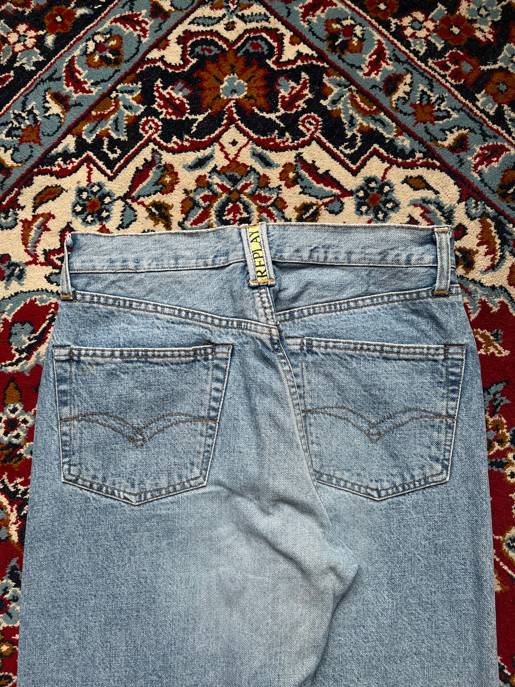 Vintage Replay Blue Light WashED Straight FIT Jeans - 30