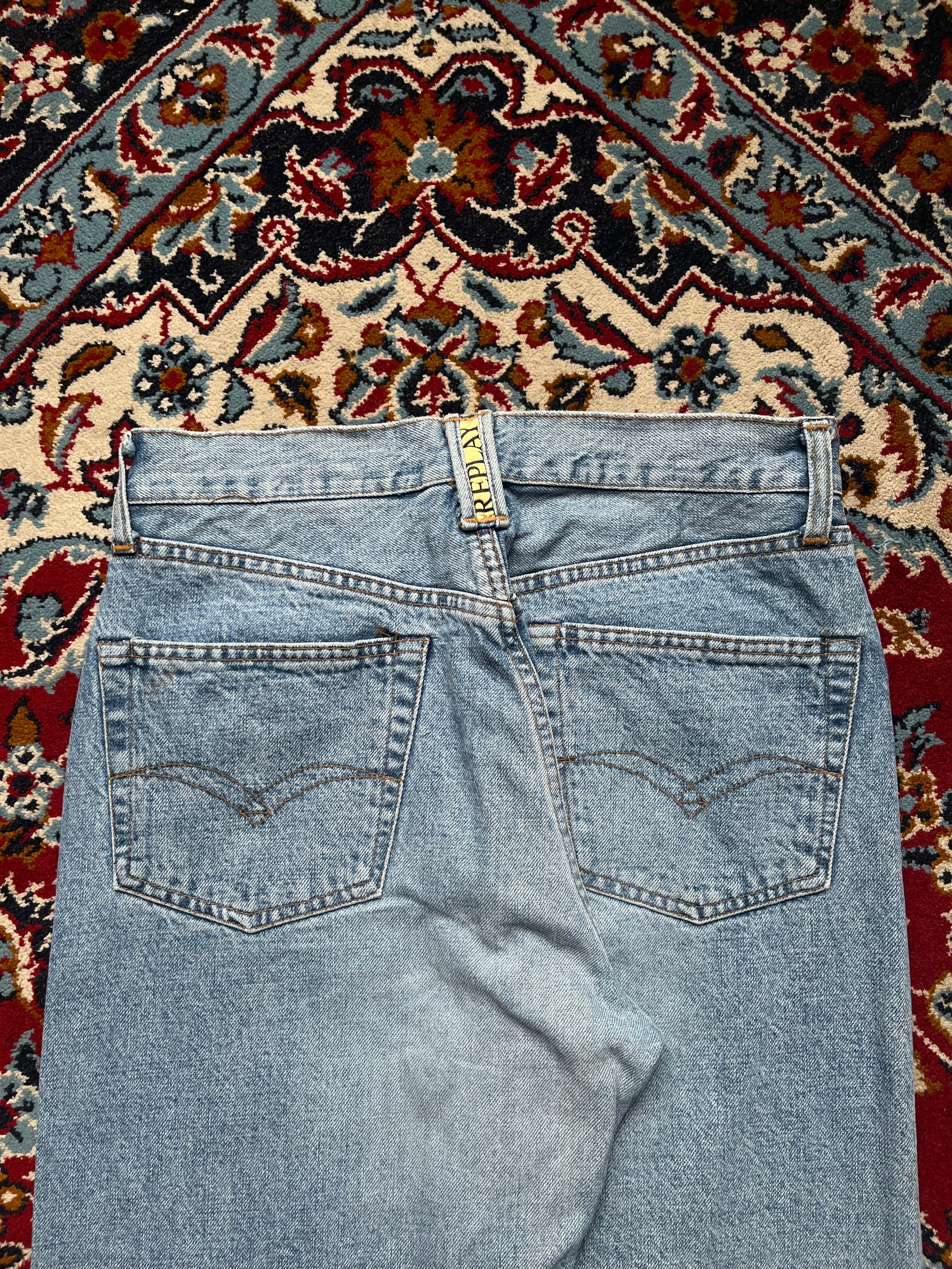 Vintage Replay Blue Light WashED Straight FIT Jeans - 30