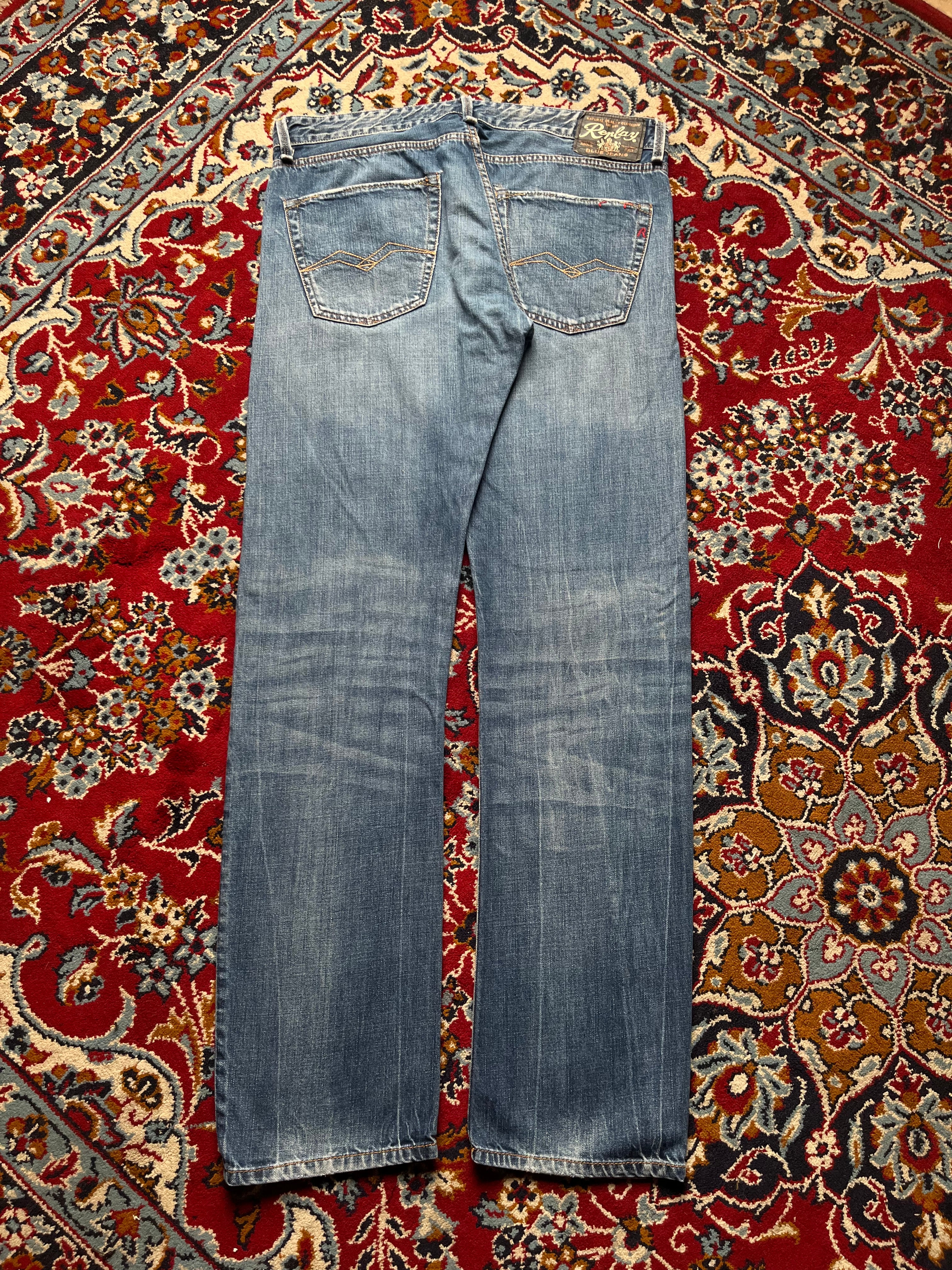 Vintage Replay Jennon Medium Washed Straight FIT Jeans - 36