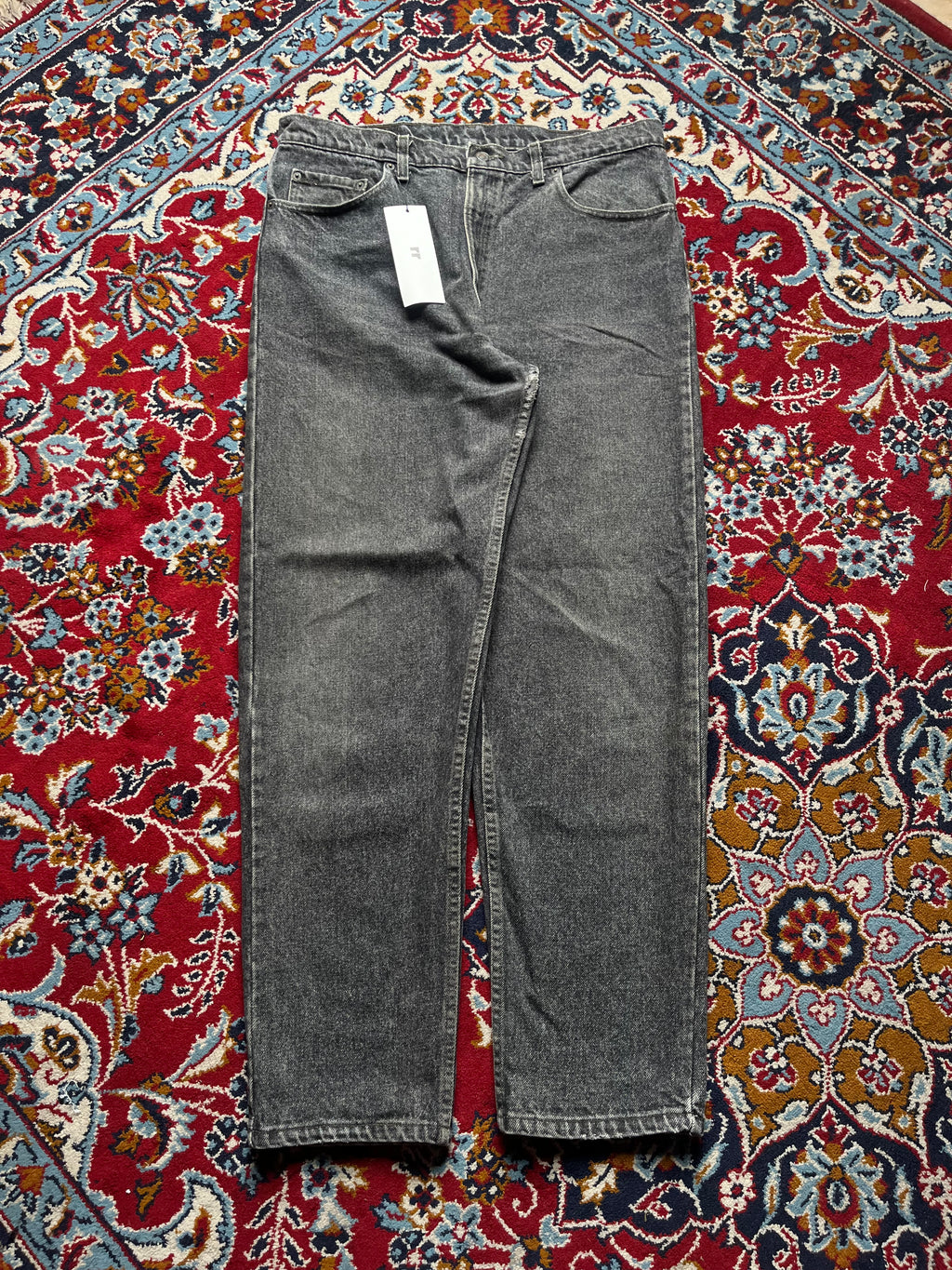 Vintage Levi's 550 Heavyweight Blackish gray WashED Denim JEANS - 36