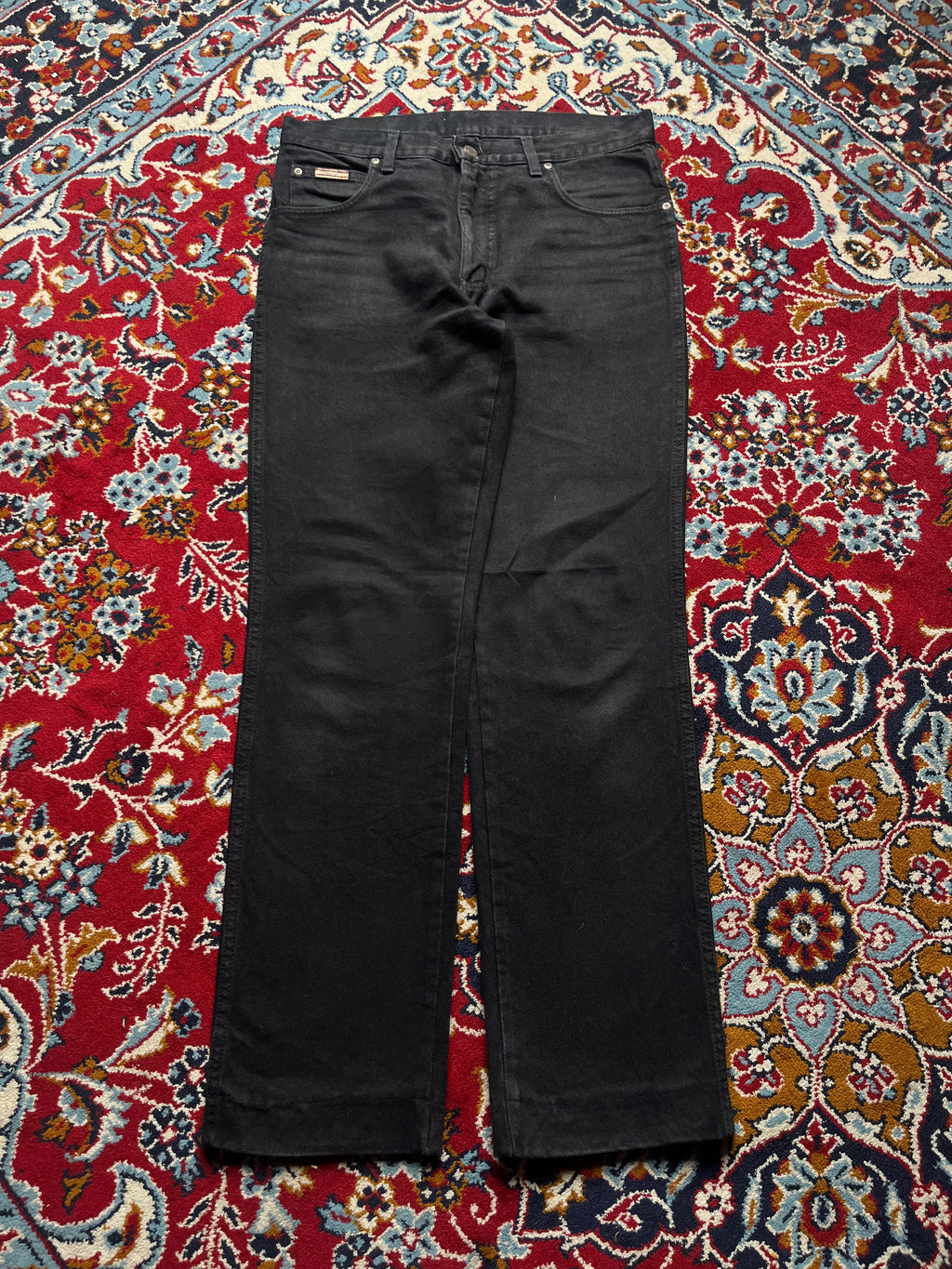 Vintage Wrangler Texas Men Black Straight Fit JEANS - 32