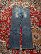 Cross Jeanswear Co Antonio Men Blue Faded Wide FIT JEANS - 34