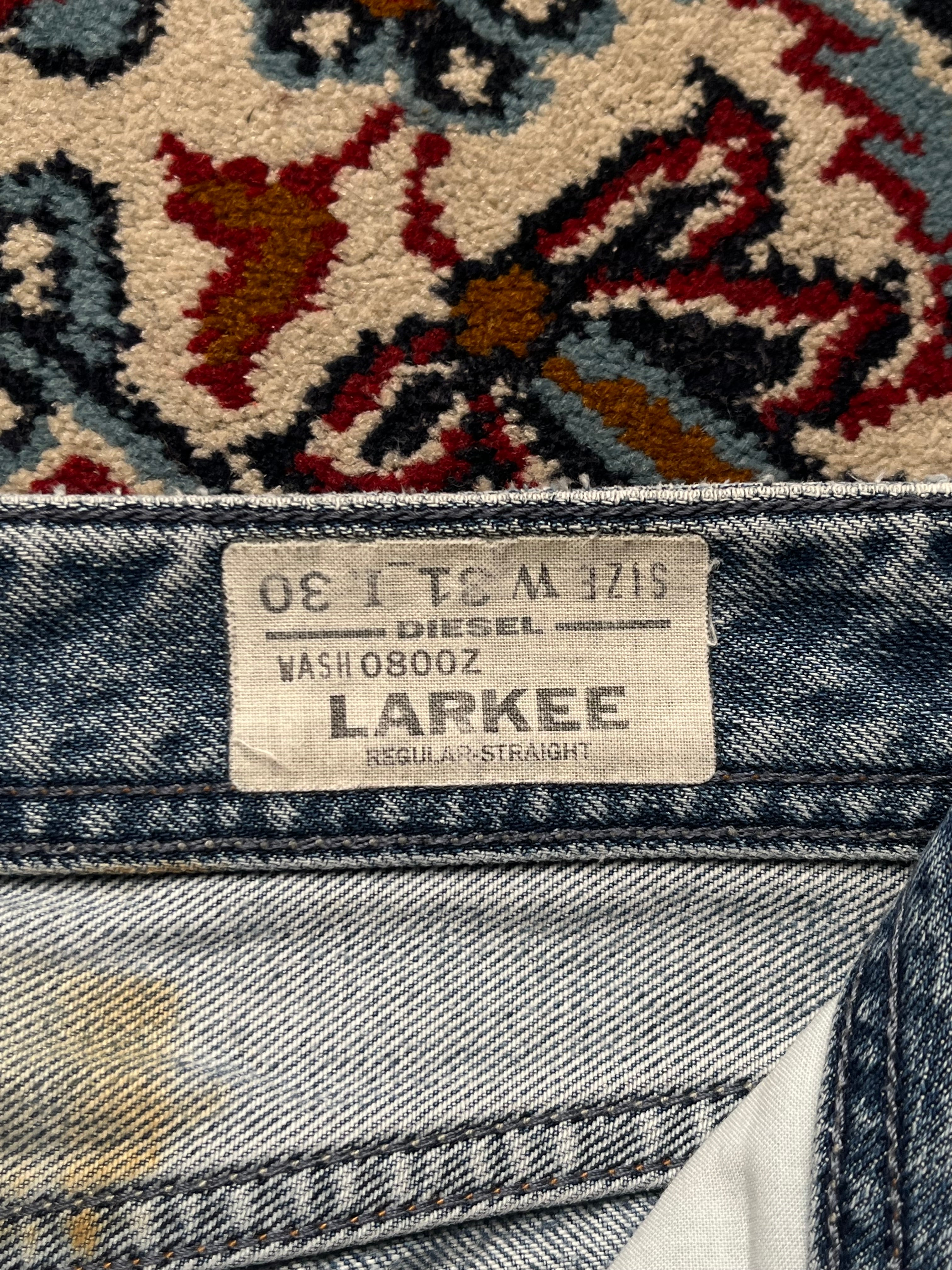 Diesel Larkee WashED Light Blue Straight Fit JEANS - 34