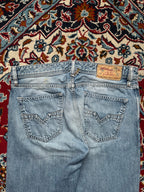 Diesel Larkee WashED Light Blue Straight Fit JEANS - 34