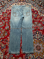 Vintage Timezone Distressed Light WashED Biker JEANS - 34
