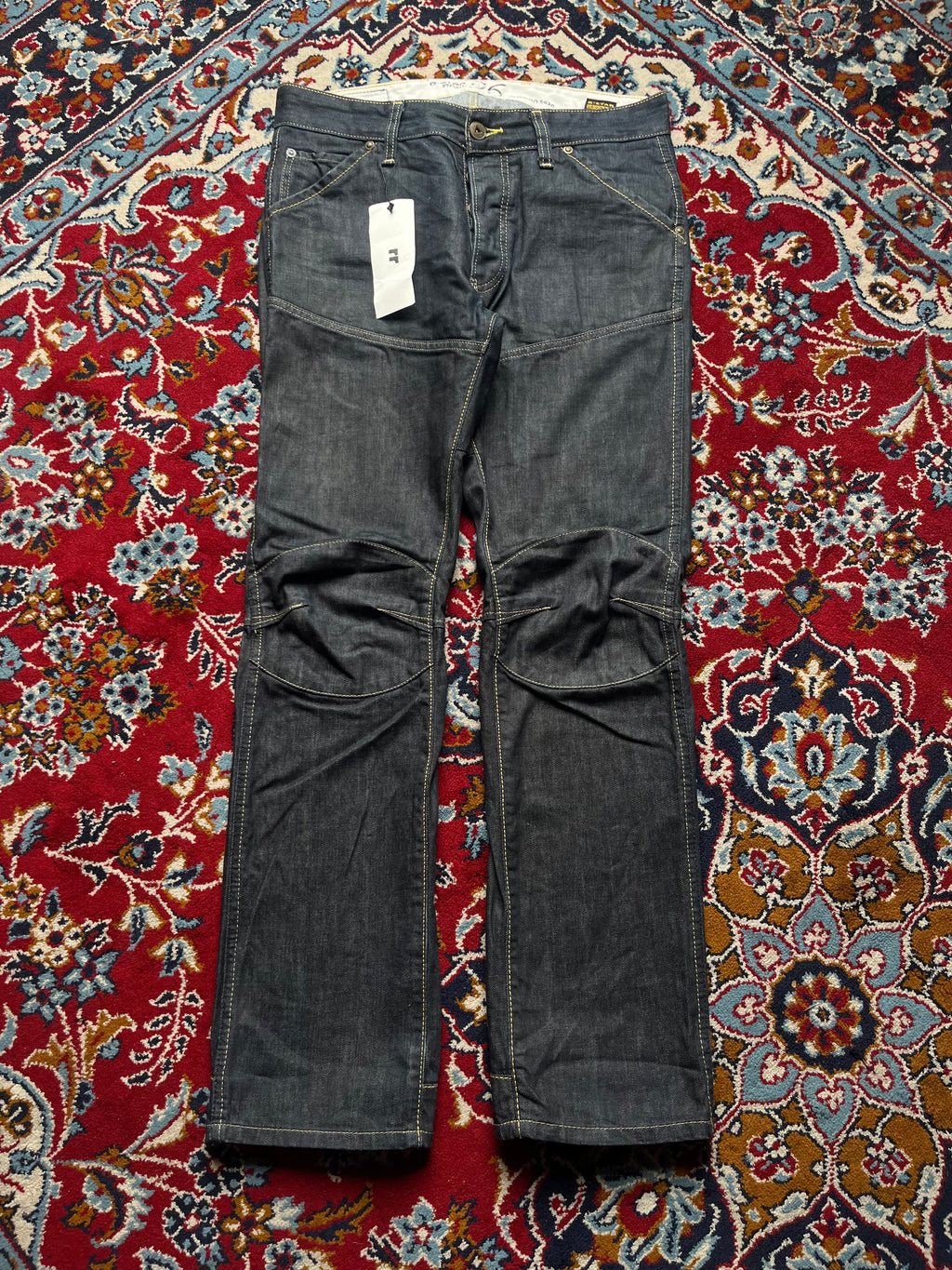 Vintage G-Star Raw 96 Elwood Dark WashED Straight fit Workwear JEANS - 34