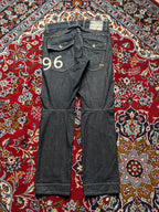 Vintage G-Star Raw 96 Elwood Dark WashED Straight fit Workwear JEANS - 34