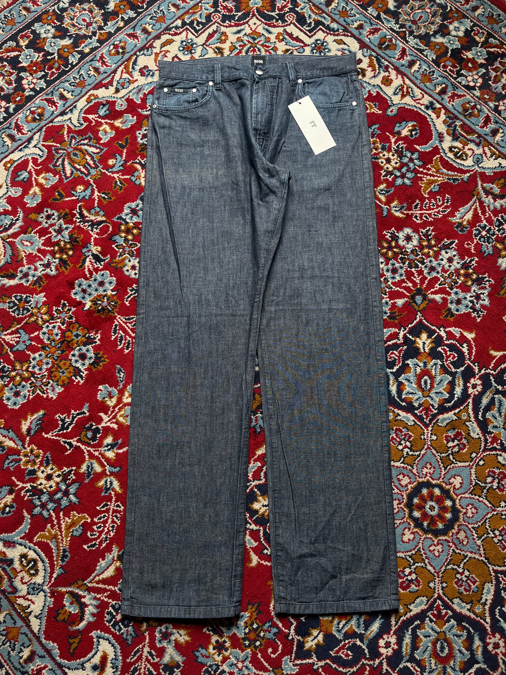 Vintage Hugo Boss Montana Straight FIT Dark WashED JEANS - 34