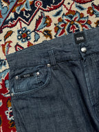 Vintage Hugo Boss Montana Straight FIT Dark WashED JEANS - 34