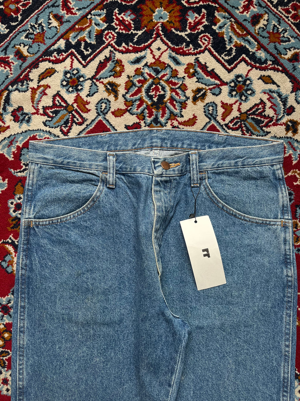 Vintage Rustler Relaxed Fit MEDIUM WashED JEANS - 34