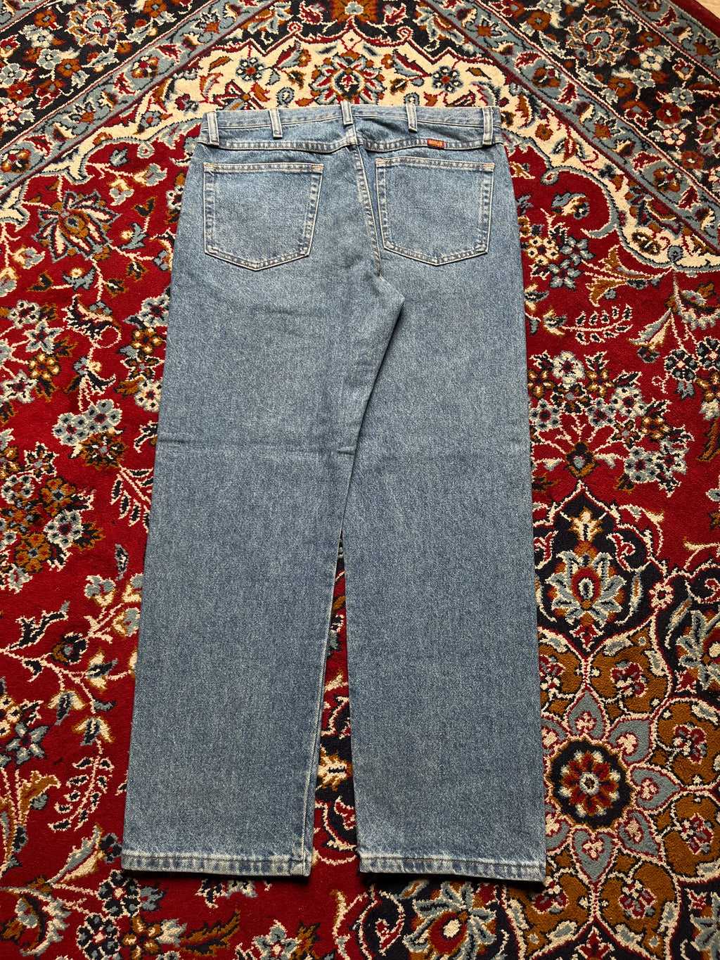 Vintage Rustler Relaxed Fit MEDIUM WashED JEANS - 34