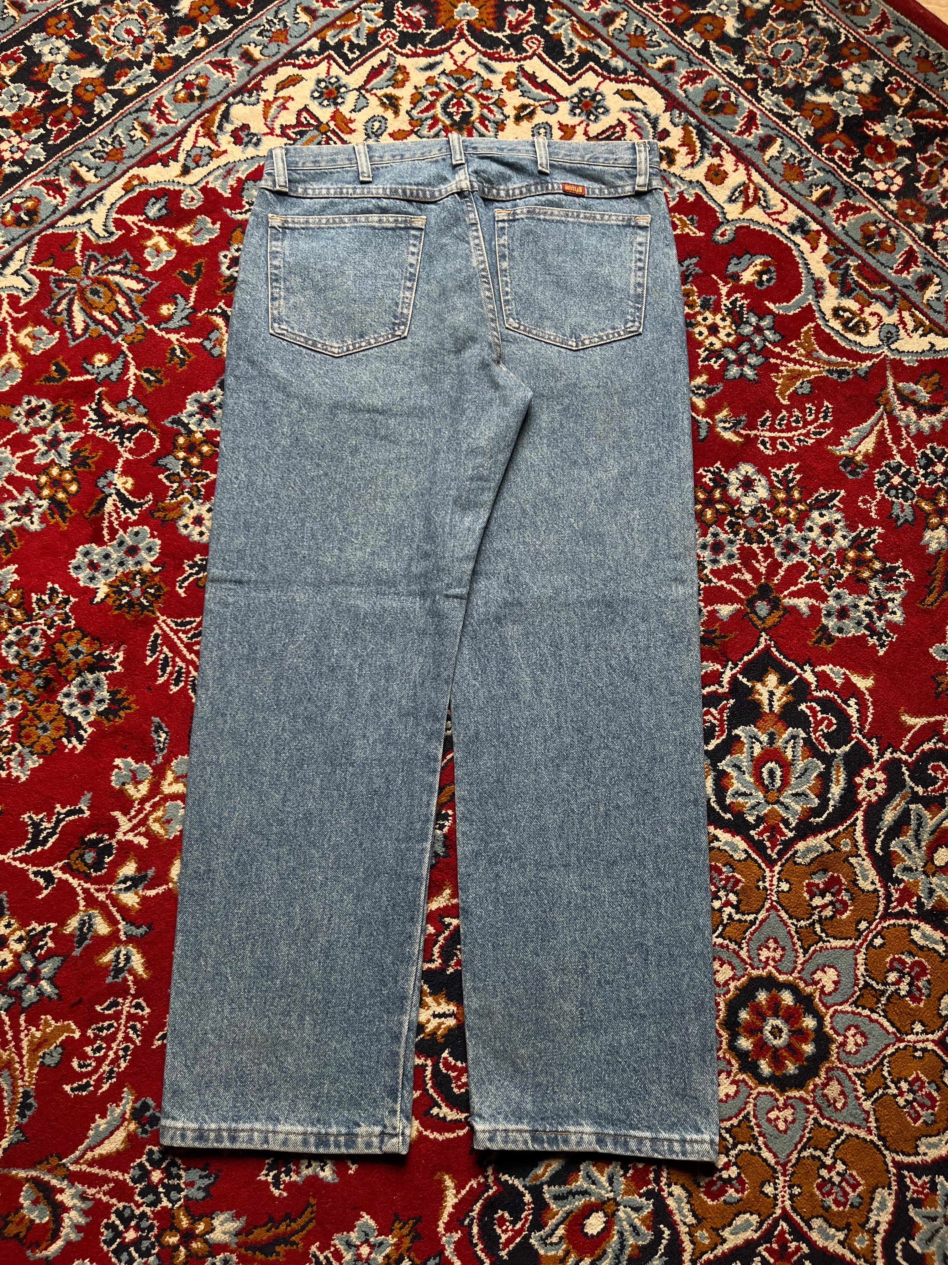 Vintage Rustler Relaxed Fit MEDIUM WashED JEANS - 34