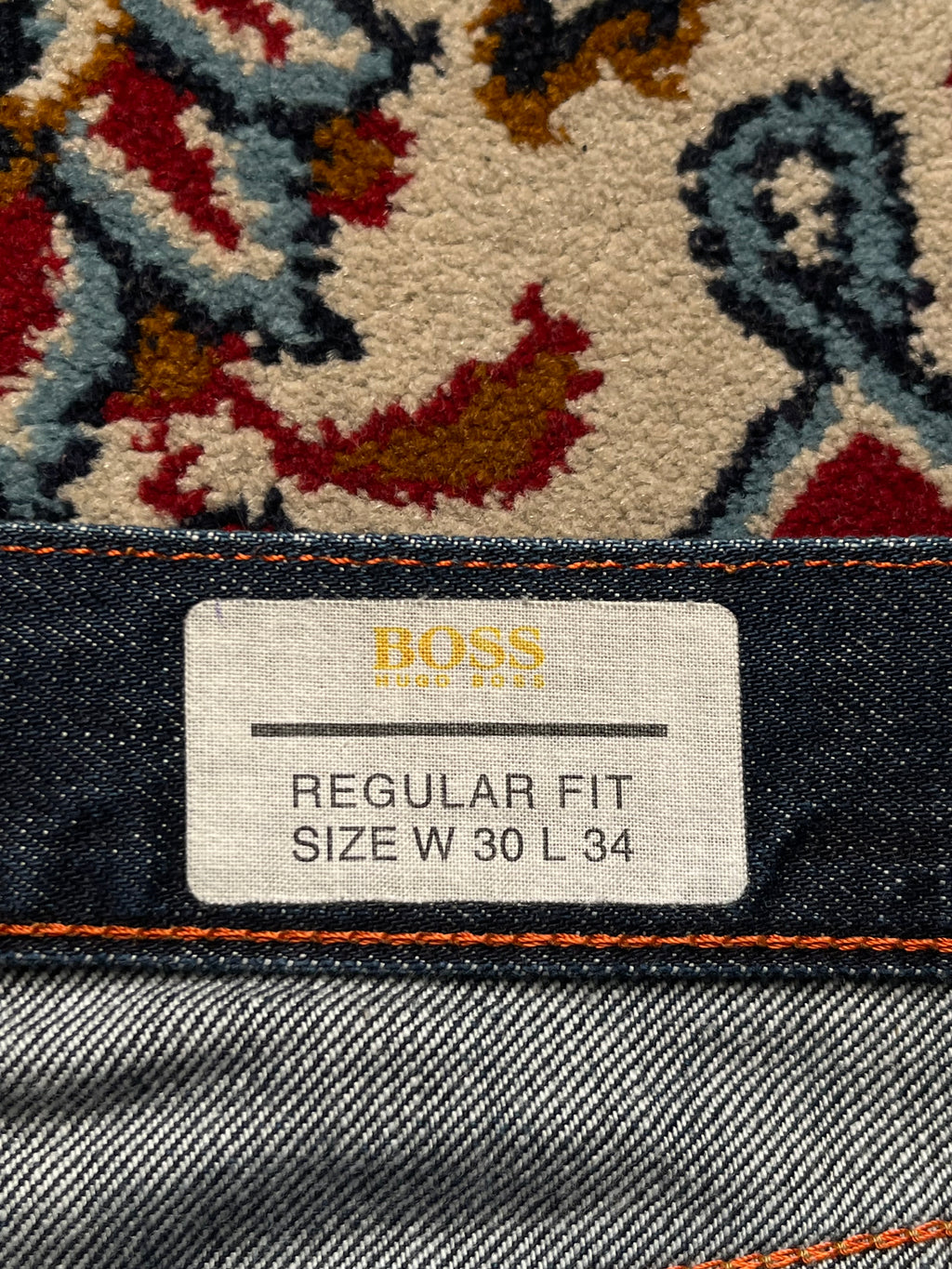Hugo Boss Regular Fit Dark WashED JEANS - 30