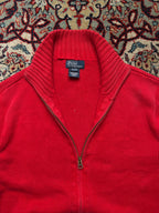 Vintage Polo Ralph Lauren Full Zip Knit Sweater - M