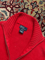 Vintage Polo Ralph Lauren Full Zip Knit Sweater - M