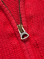 Vintage Polo Ralph Lauren Full Zip Knit Sweater - M