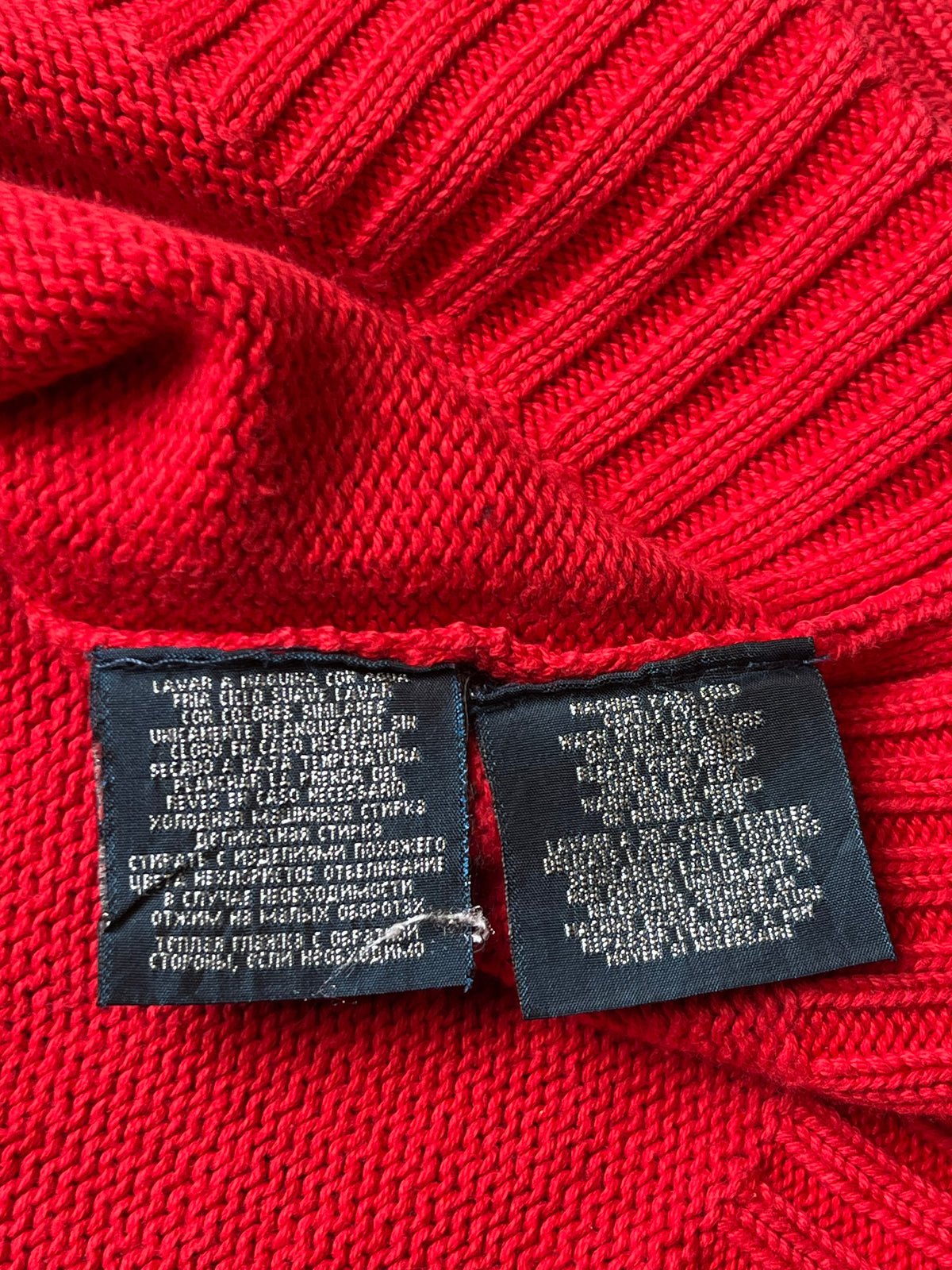 Vintage Polo Ralph Lauren Full Zip Knit Sweater - M