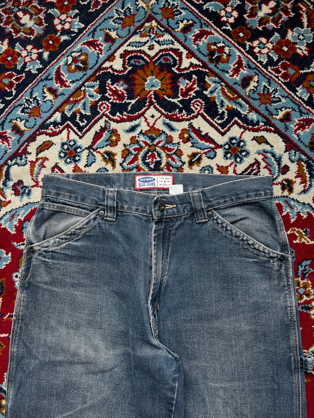 Vintage Old Navy Carpenter Utility Baggy JEANS - 32
