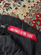 Alpha Industries Embroidered Sleeve MA-1 Padded Flight Bomber Jacket - L