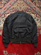 Alpha Industries Embroidered Sleeve MA-1 Padded Flight Bomber Jacket - L
