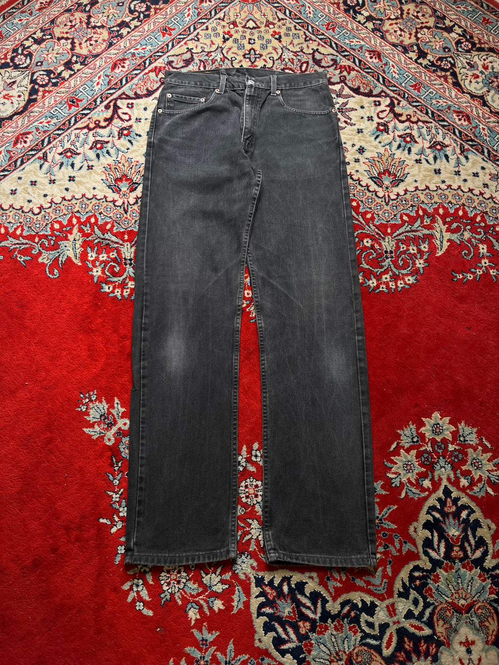 Vintage Levi's 505 Regular Straight FIT Faded Black Jeans - 32
