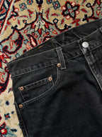 Vintage Levi's 505 Regular Straight FIT Faded Black Jeans - 32