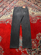 Vintage Levi's 505 Regular Straight FIT Faded Black Jeans - 32