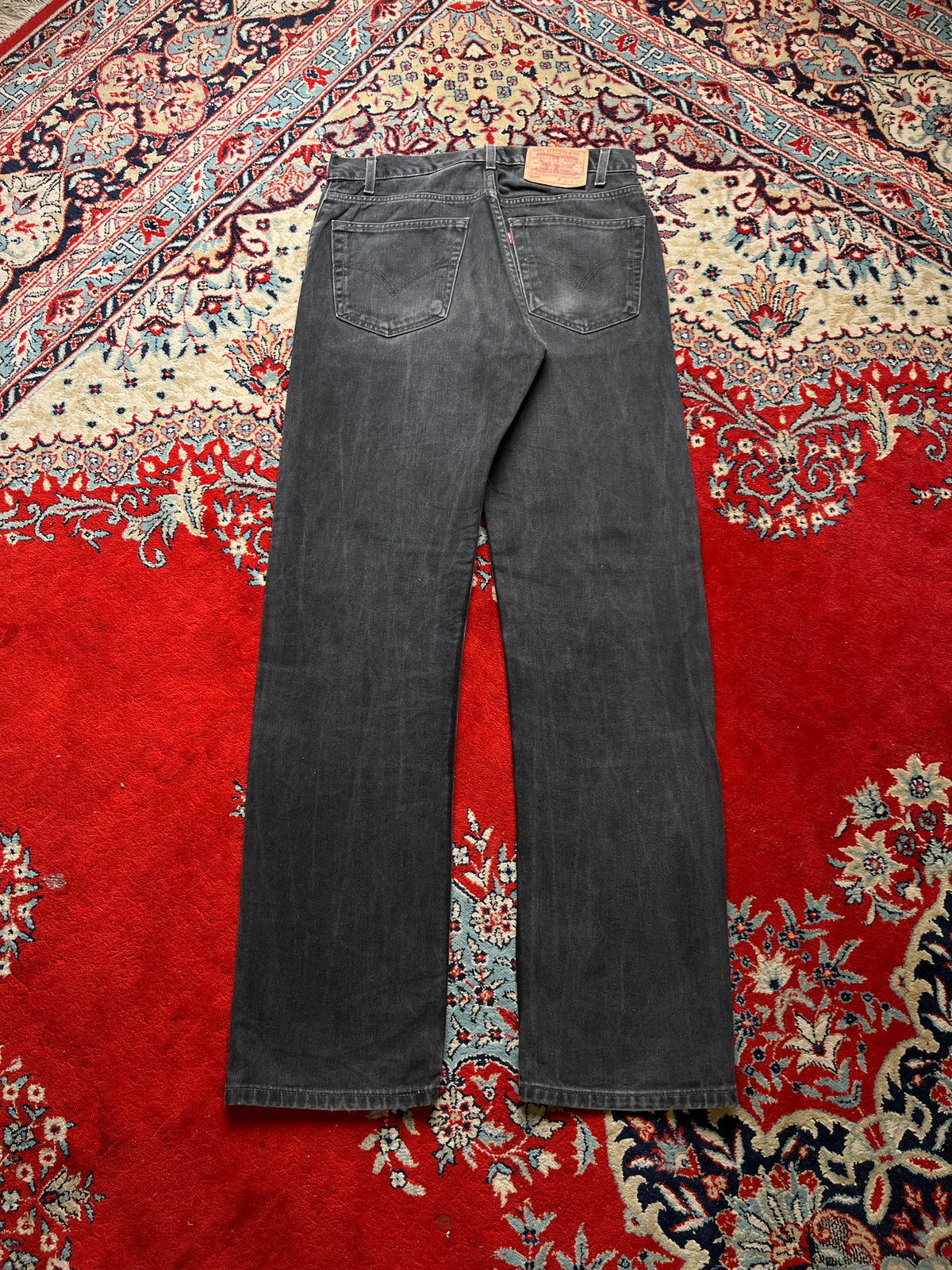 Vintage Levi's 505 Regular Straight FIT Faded Black Jeans - 32