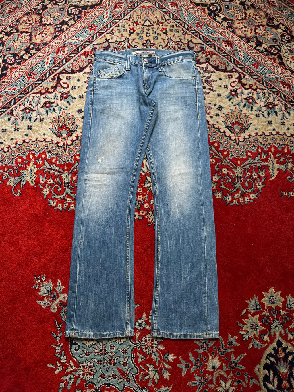 Vintage Mustang New Oregon Low Rise Bootcut Medium WashED Jeans - 28