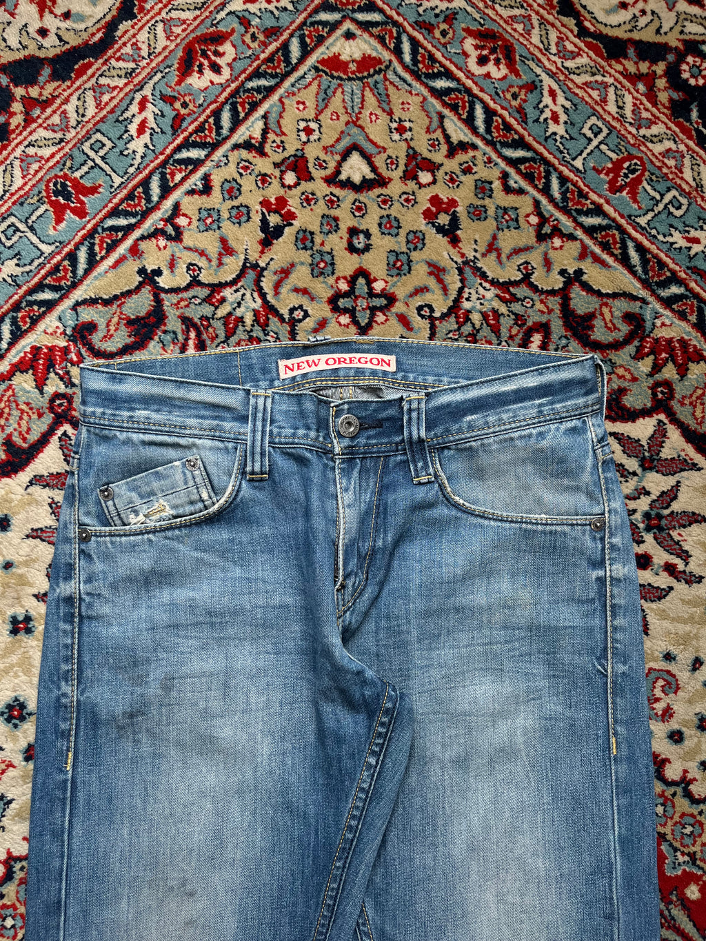 Vintage Mustang New Oregon Low Rise Bootcut Medium WashED Jeans - 28