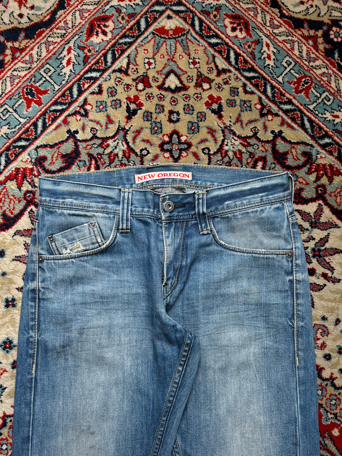 Vintage Mustang New Oregon Low Rise Bootcut Medium WashED Jeans - 28