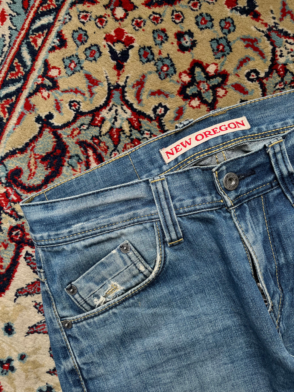 Vintage Mustang New Oregon Low Rise Bootcut Medium WashED Jeans - 28