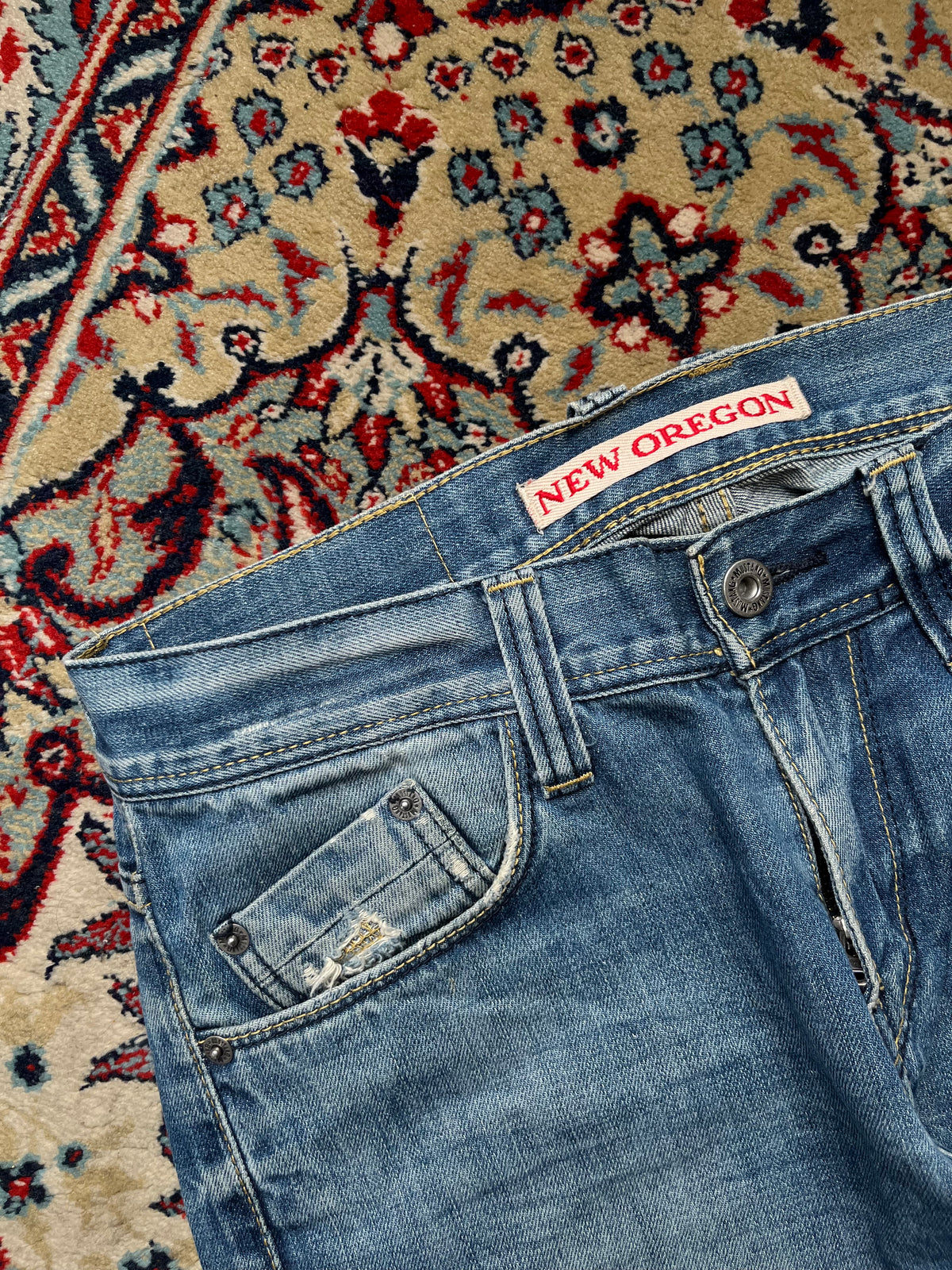 Vintage Mustang New Oregon Low Rise Bootcut Medium WashED Jeans - 28