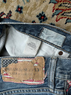 Denim & Supply Ralph Lauren Distressed Straight FIT Light WashED Jeans - 34