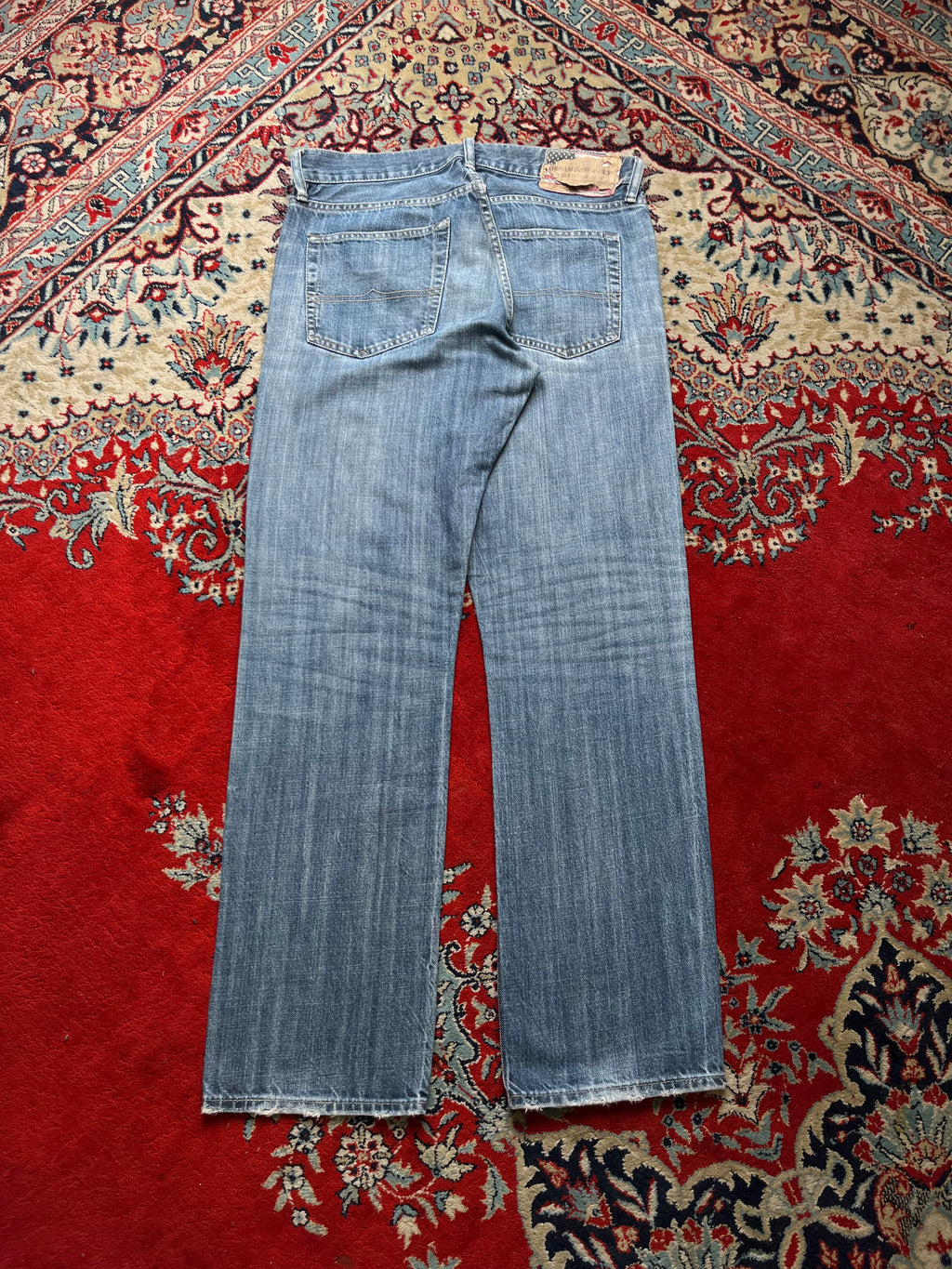 Denim & Supply Ralph Lauren Distressed Straight FIT Light WashED Jeans - 34
