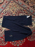 Polo Ralph Lauren Embroidered Ski Bear Navy Blue Knit Scarf