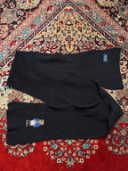 Polo Ralph Lauren Embroidered Puffer Bear Ribbed Knit Navy Scarf
