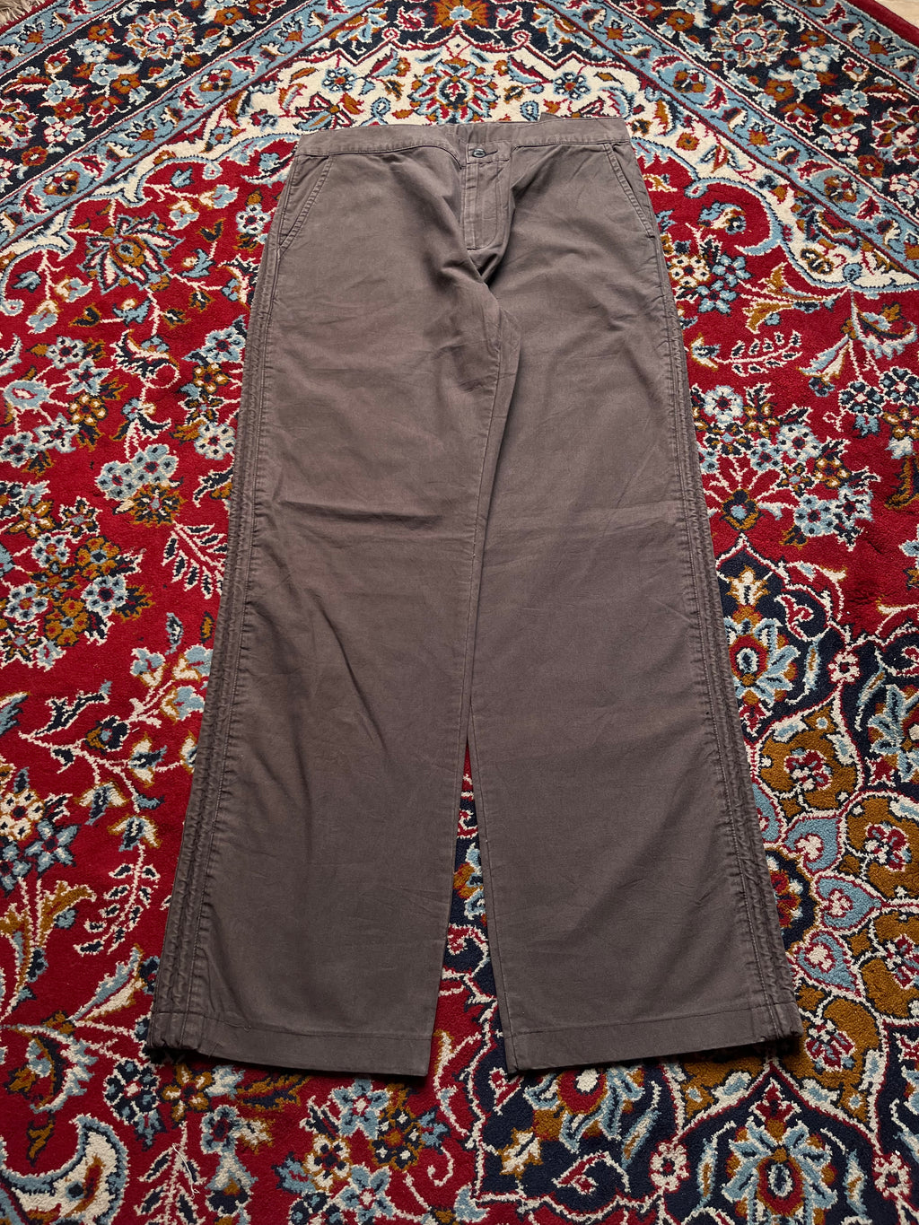 Vintage Iceberg Ice J Brown Cotton Wide FIT Casual PANTS - 32