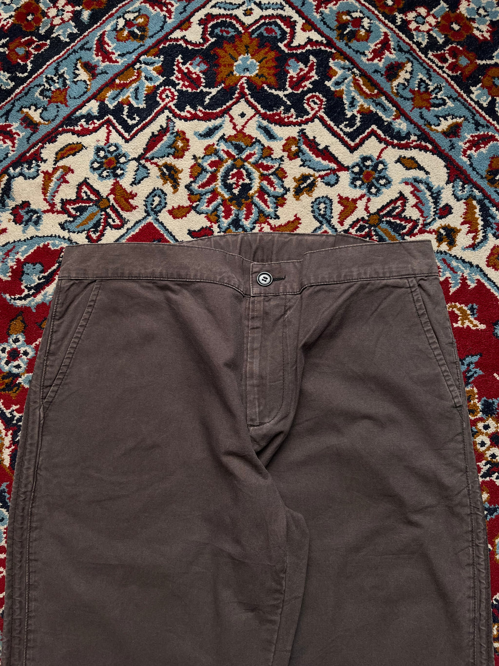 Vintage Iceberg Ice J Brown Cotton Wide FIT Casual PANTS - 32