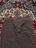 Vintage Iceberg Ice J Brown Cotton Wide FIT Casual PANTS - 32