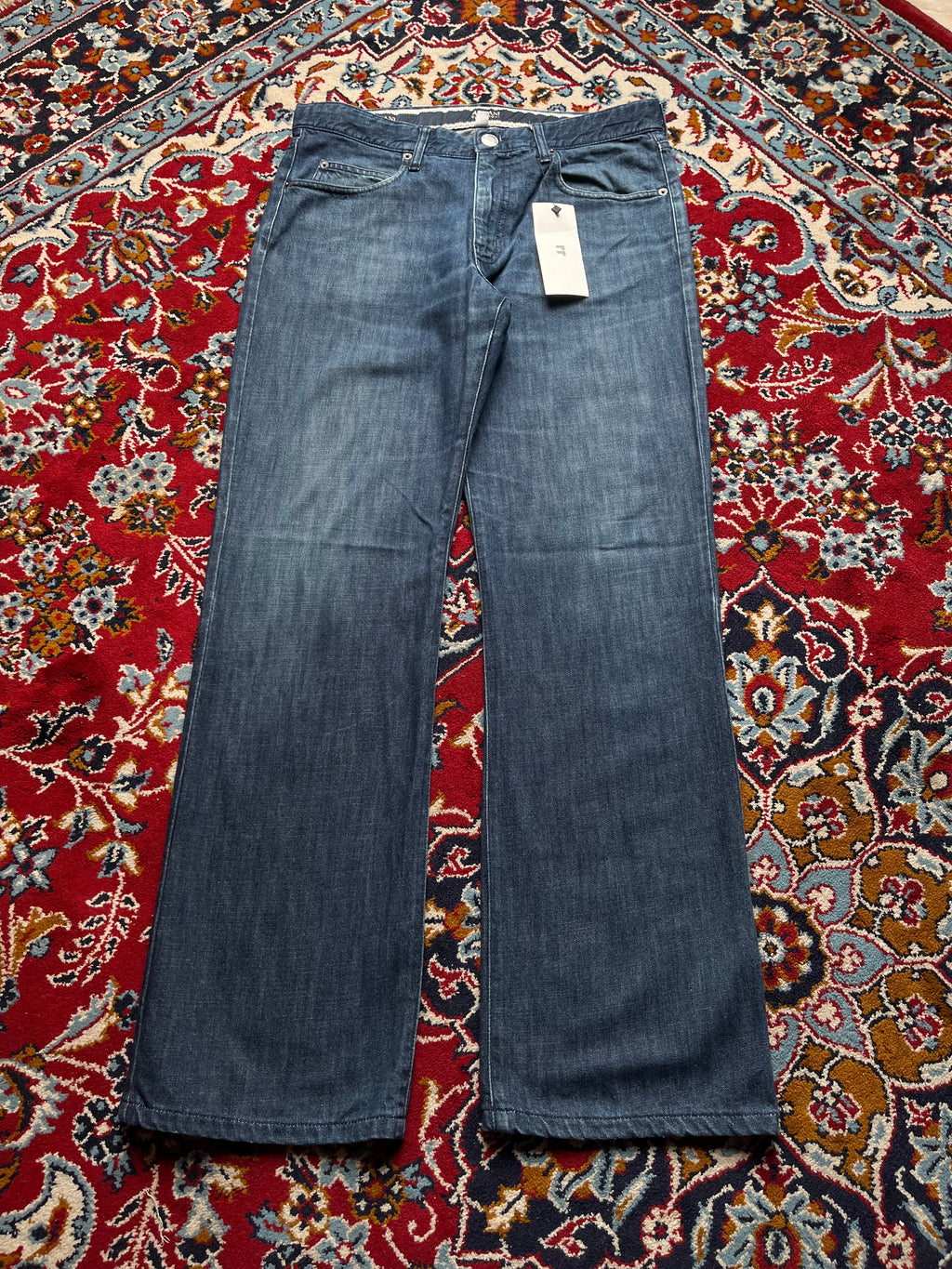 Vintage Armani Collezioni Blue WashED RELAXED BOOTCUT JEANS - 34