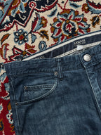 Vintage Armani Collezioni Blue WashED RELAXED BOOTCUT JEANS - 34