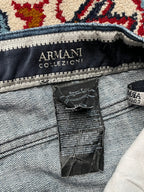 Vintage Armani Collezioni Blue WashED RELAXED BOOTCUT JEANS - 34