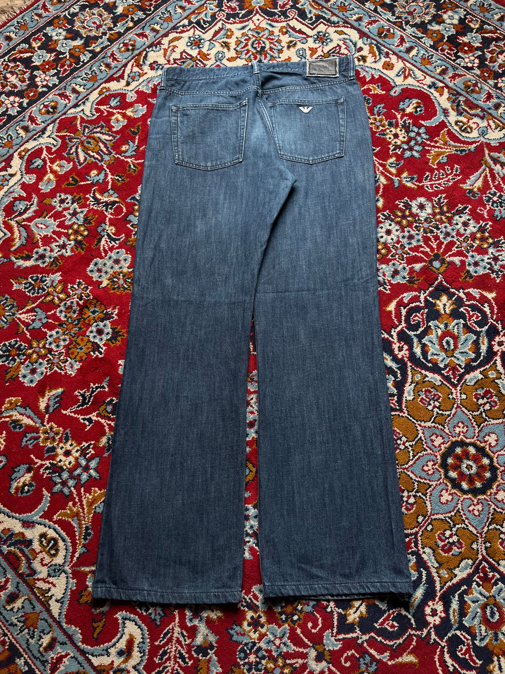 Vintage Armani Collezioni Blue WashED RELAXED BOOTCUT JEANS - 34