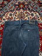 Vintage Armani Collezioni Blue WashED RELAXED BOOTCUT JEANS - 34