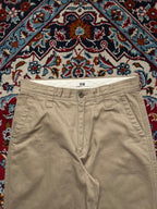 Uniqlo U Christophe Lemaire Khaki Cotton Wide FIT Chino PANTS - 30