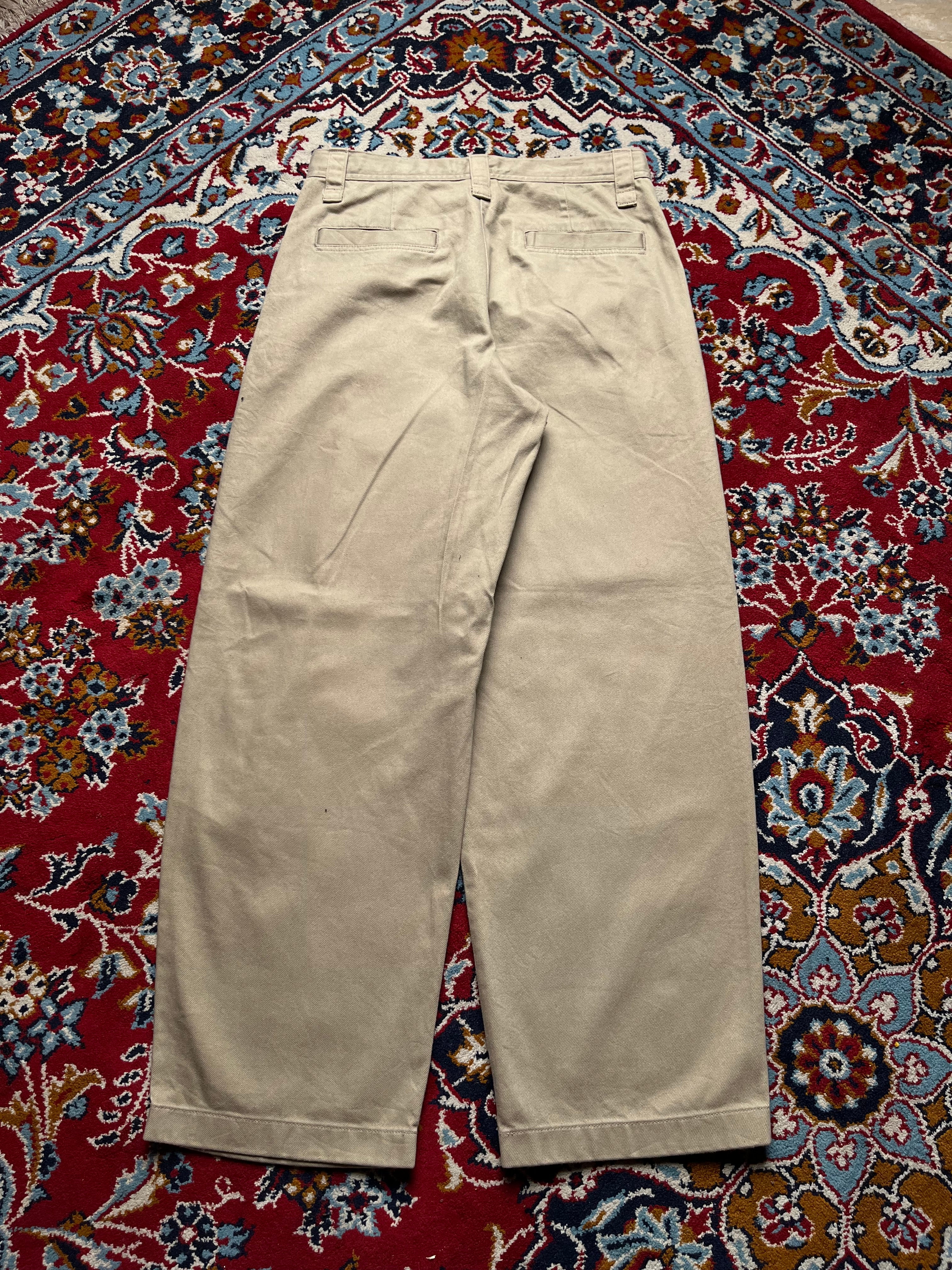 Uniqlo U Christophe Lemaire Khaki Cotton Wide FIT Chino PANTS - 30