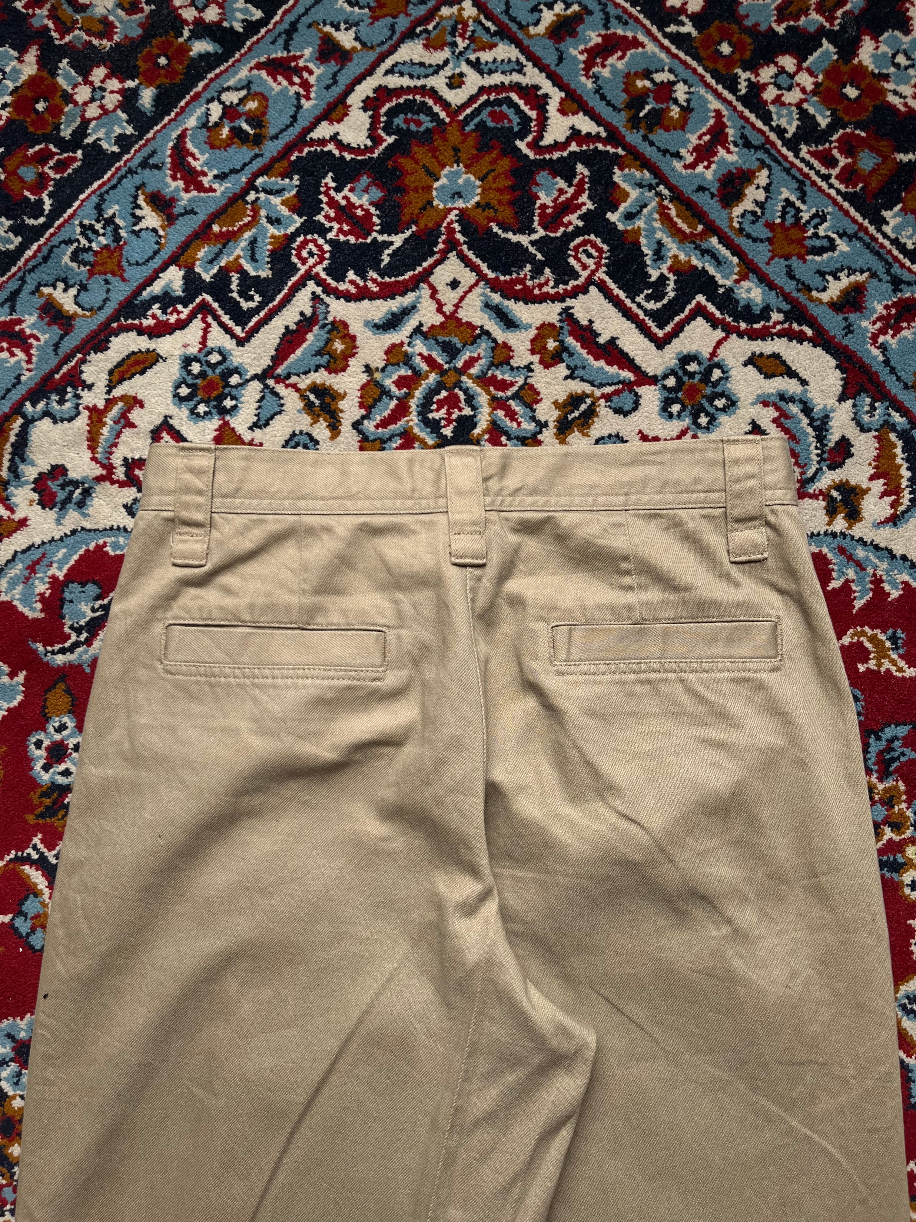Uniqlo U Christophe Lemaire Khaki Cotton Wide FIT Chino PANTS - 30