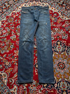 Diesel Industry Braddom Straight Slim FIT Distressed Dark WashED JEANS - 34