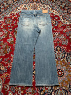 Vintage Abercrombie & Fitch Premium Denim Distressed Light WashED BOOTCUT JEANS - 32